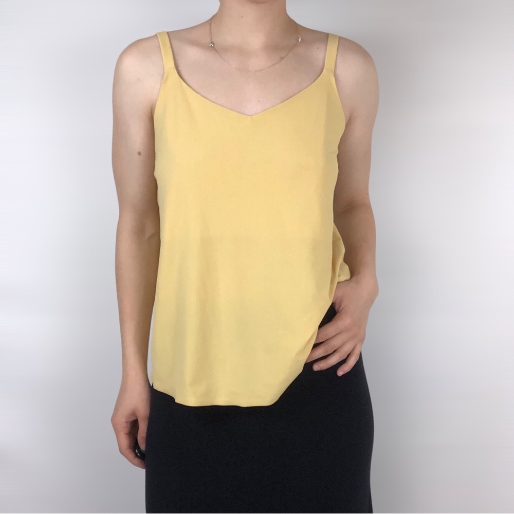 ADAY Snap‎ To It Tank Top Yellow Size S Adjustable